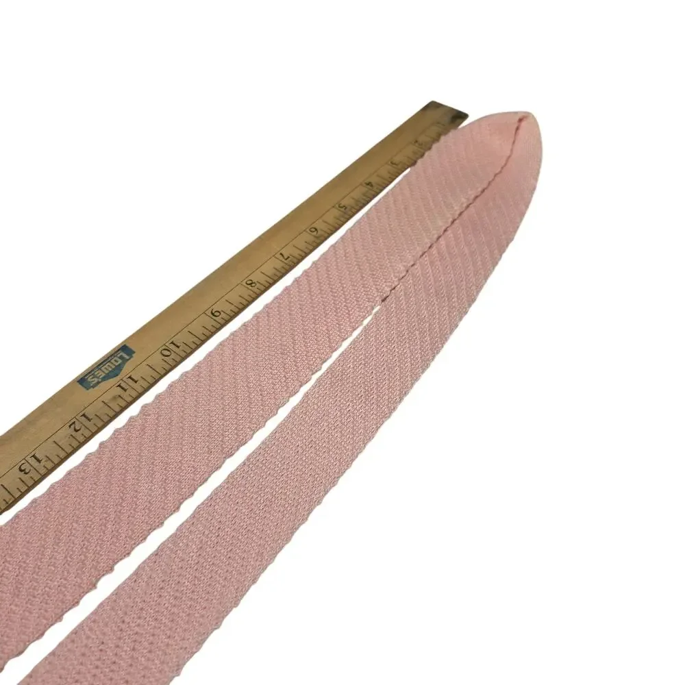 John Henry 100% Cotton Men's KNIT Tie Pink Square End USA 51 1/2